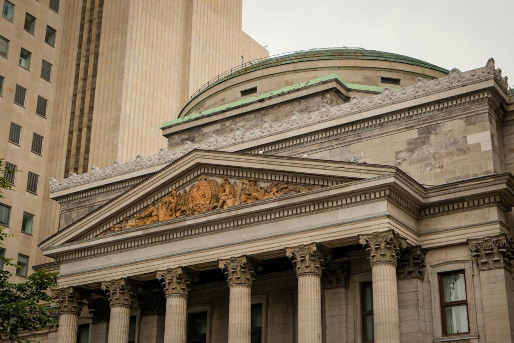 building of the bank