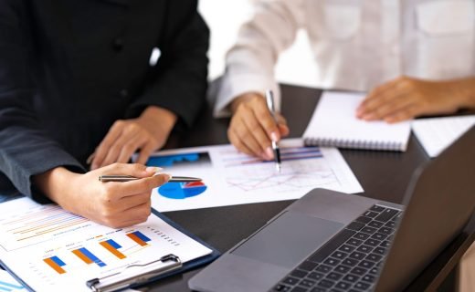 Business,Adviser,Analyzes,Financial,Figures,By,Checking,Documents.,Marketing,Plan